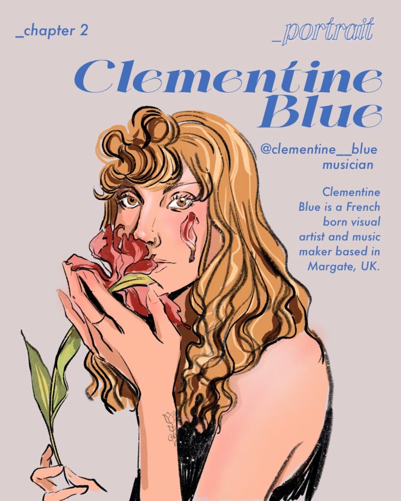 clementine blue portrait
